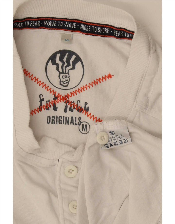 Fat Face Bărbați Tricou Top Medium Alb Bumbac