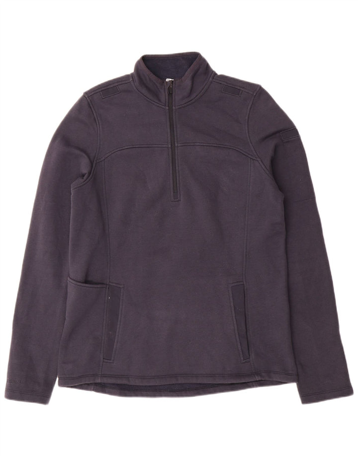 UNDER ARMOUR Mens Cold Gear Zip Neck Sweatshirt Jumper Medium Navy Blue