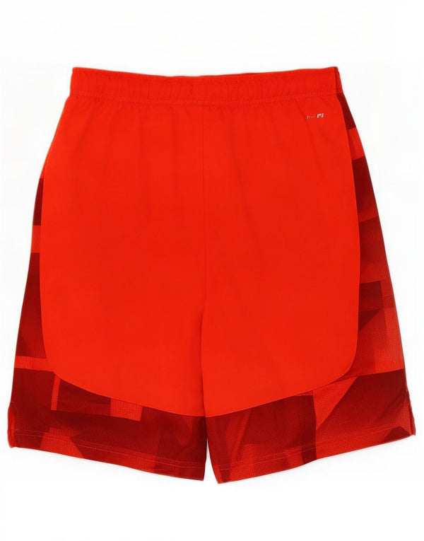 Nike Mens Dri Fit Graphic Sport Shorts XL Red Geometric Polyester