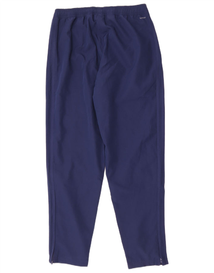Adidas Mens Climalite Tracksuit Trousers Medium Navy Blue Polyester