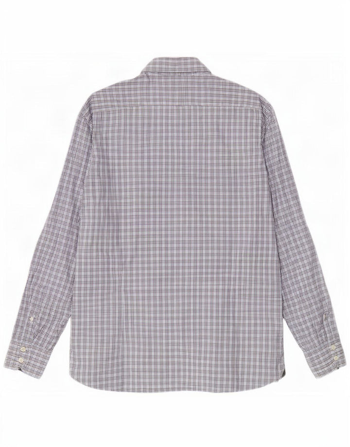 Camicia Hackett da uomo slim fit XL in cotone a quadri grigio