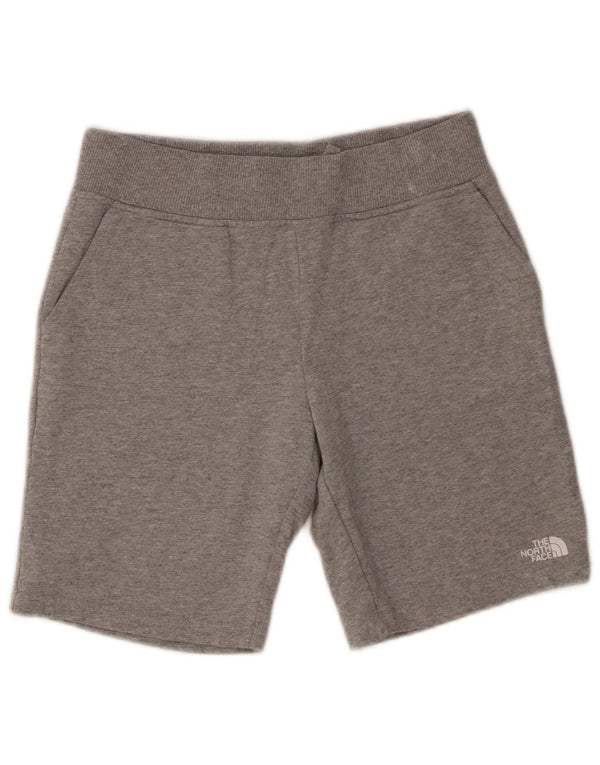 The North Face Short de Sport Garçon 11-12 Ans Grand Coton Chiné Gris