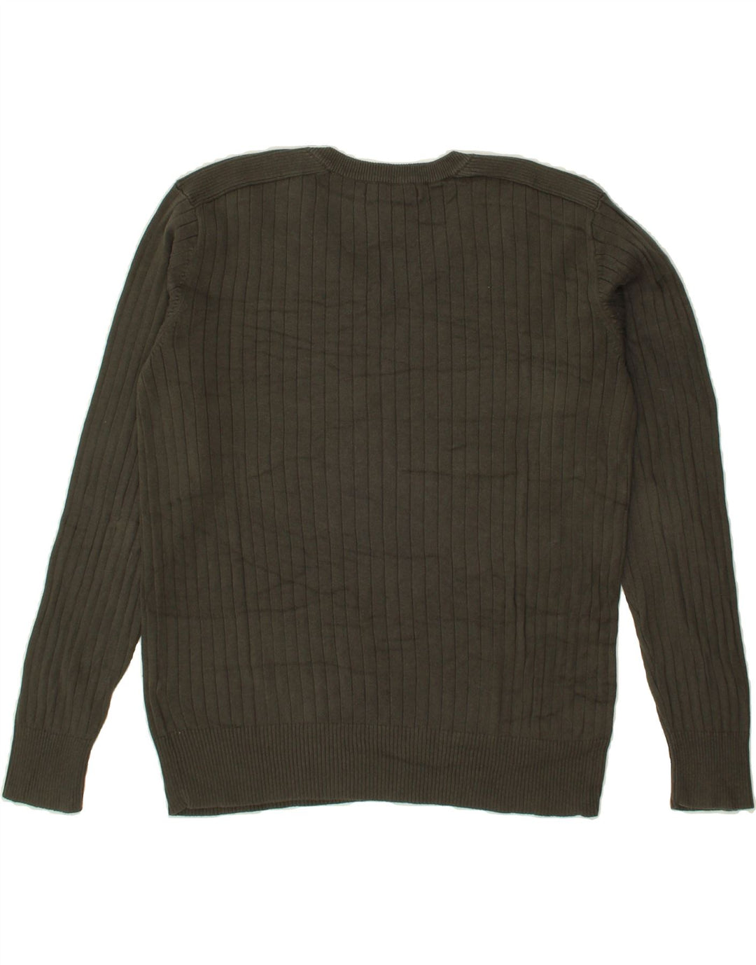 CALVIN KLEIN JEANS Mens V-Neck Jumper Sweater Medium Grey Cotton Vintage Calvin Klein Jeans and Second-Hand Calvin Klein Jeans from Messina Hembry 