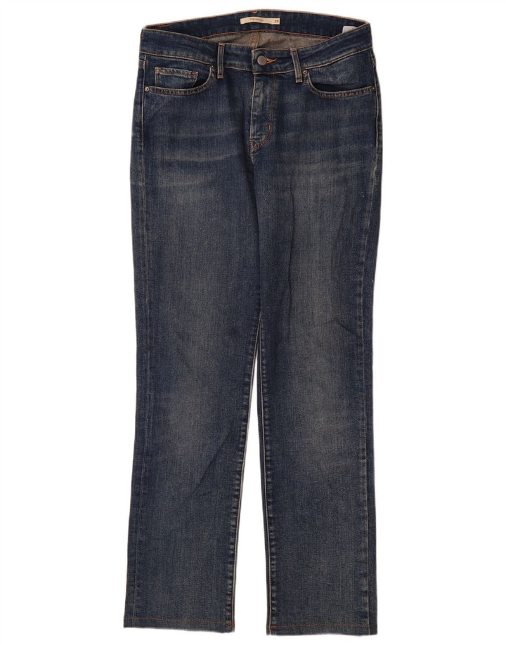 Levi's Womens 714 Straight Jeans W29 L30 Blue Cotton