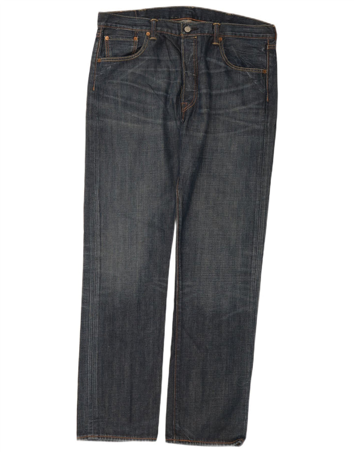 Levi's Mens 501 Straight Jeans W38 L34 Blue Cotton