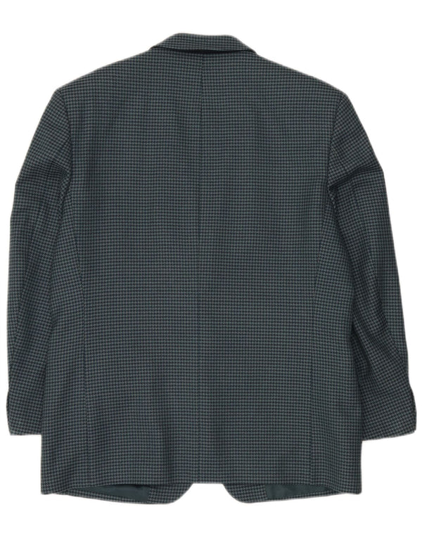 Douglas Veste blazer à 2 boutons pour homme IT 50, grand pied-de-poule vert