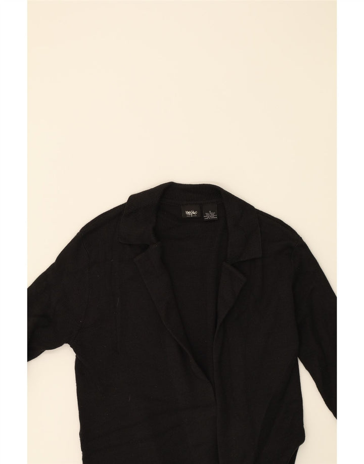 MOSSIMO Womens Longline Open Cardigan Sweater UK 8 Small Black Acrylic Vintage Mossimo and Second-Hand Mossimo from Messina Hembry 