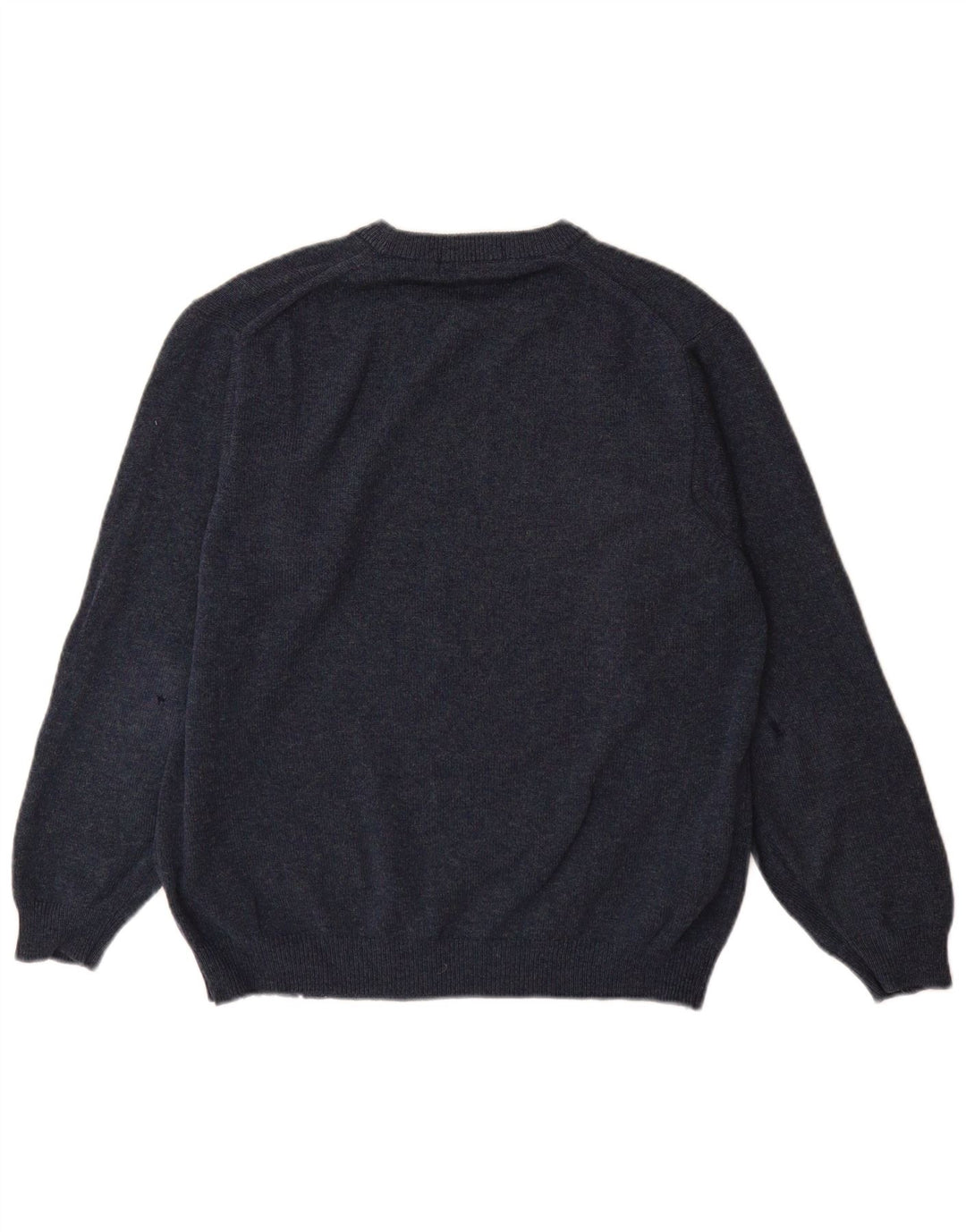 Marks & Spencer Mens Crew Neck Jumper Sweater Medium Blue Lambswool