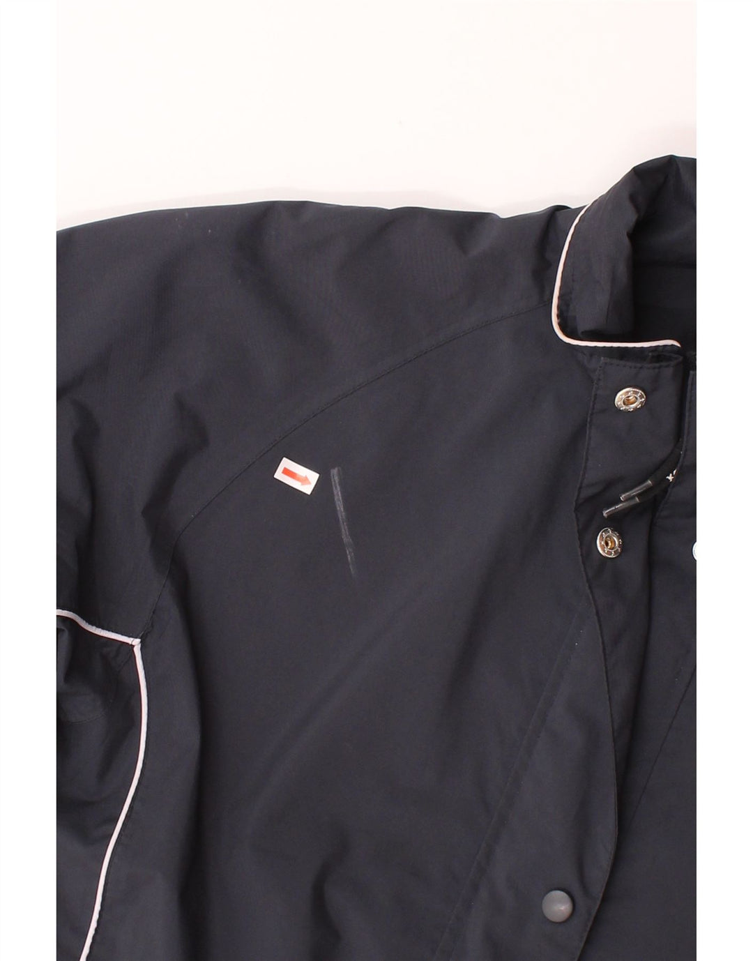 KARTEL Womens Rain Jacket UK 16 Large Black Polyester Vintage Kartel and Second-Hand Kartel from Messina Hembry 