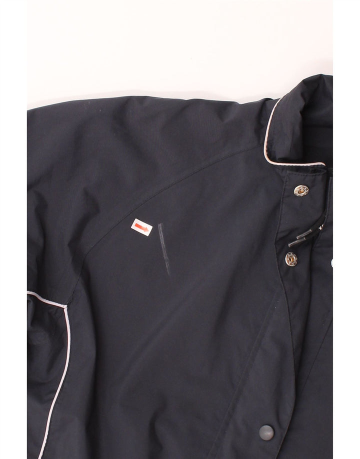 KARTEL Womens Rain Jacket UK 16 Large Black Polyester Vintage Kartel and Second-Hand Kartel from Messina Hembry 