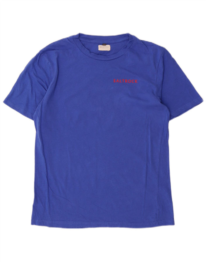 Saltrock Mens T-Shirt Top Large Blue Cotton