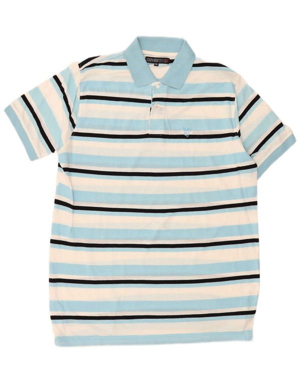 Coveri Polo Homme 2XL Bleu Rayé Coton