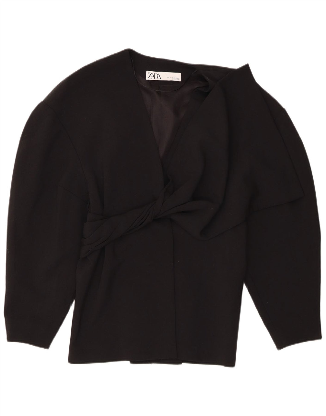 Blazer pentru femei Zara UK 10 Poliester negru mic