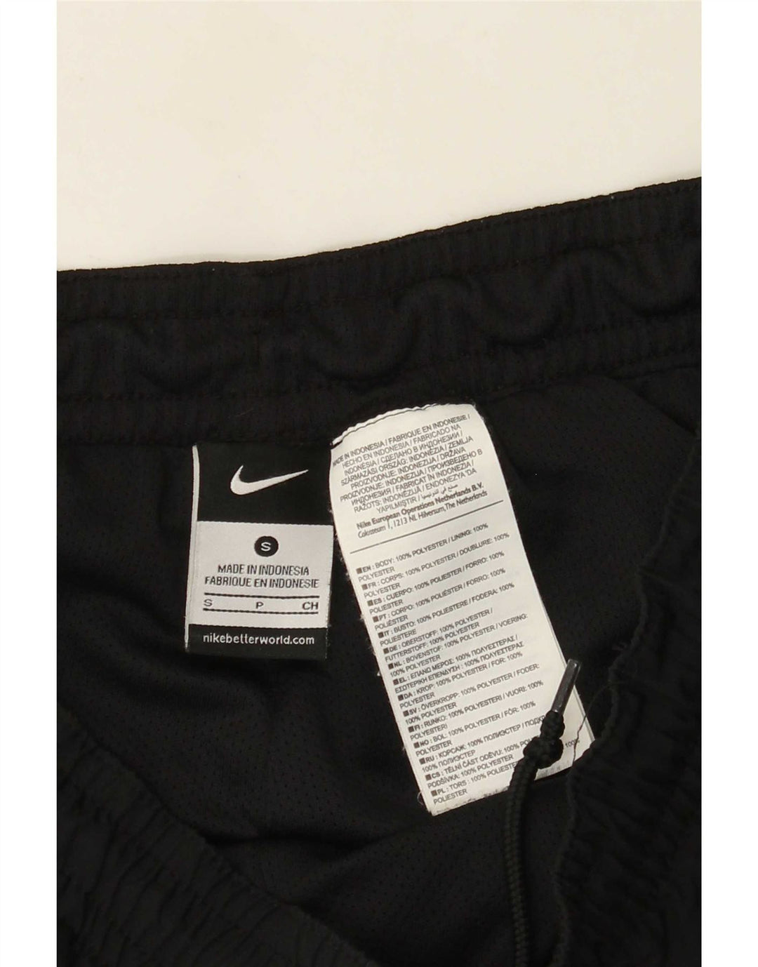 Nike Mens Graphic Tracksuit Trousers Small Black Polyester