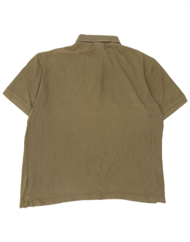 FILA Mens Polo Shirt Medium Khaki Cotton