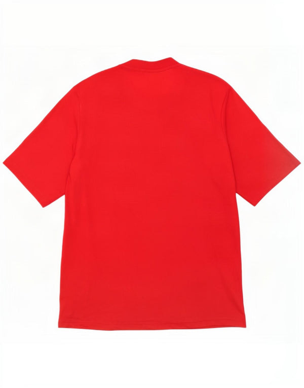 Adidas Mens Climalite T-Shirt Top Medium Red Polyester