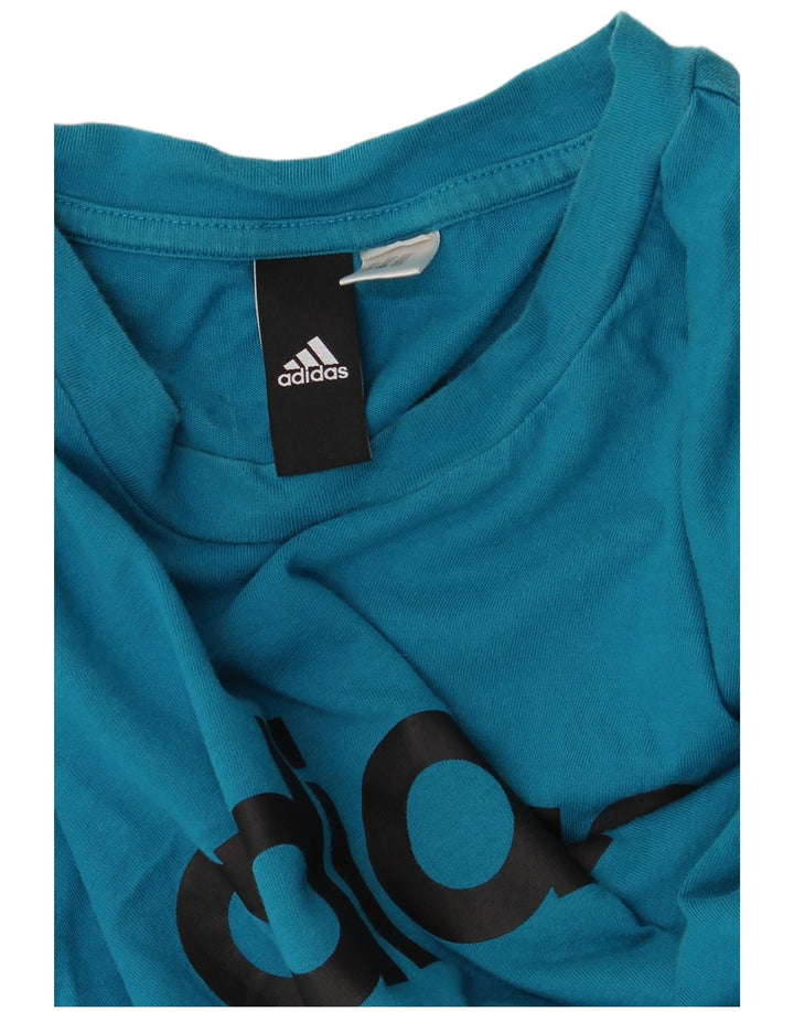 Adidas Mens Graphic T-Shirt Top Large Blue