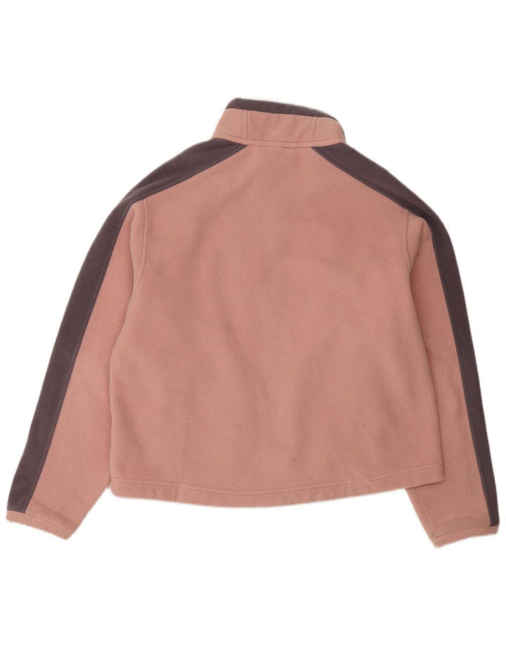 Musto Womens Fleece Jacket UK 14 Large Pink Colourblock Polyester