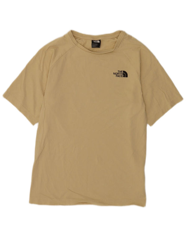 The North Face Mens Graphic T-Shirt Top Small Yellow Cotton