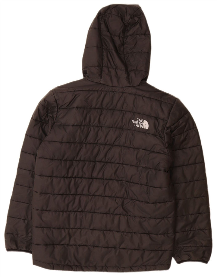 The North Face Boys Polstret Hættejakke 9-10 År Medium Sort Polyester