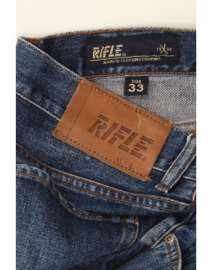 RIFLE Mens Straight Jeans W33 L30 Blue Cotton Vintage Rifle and Second-Hand Rifle from Messina Hembry 