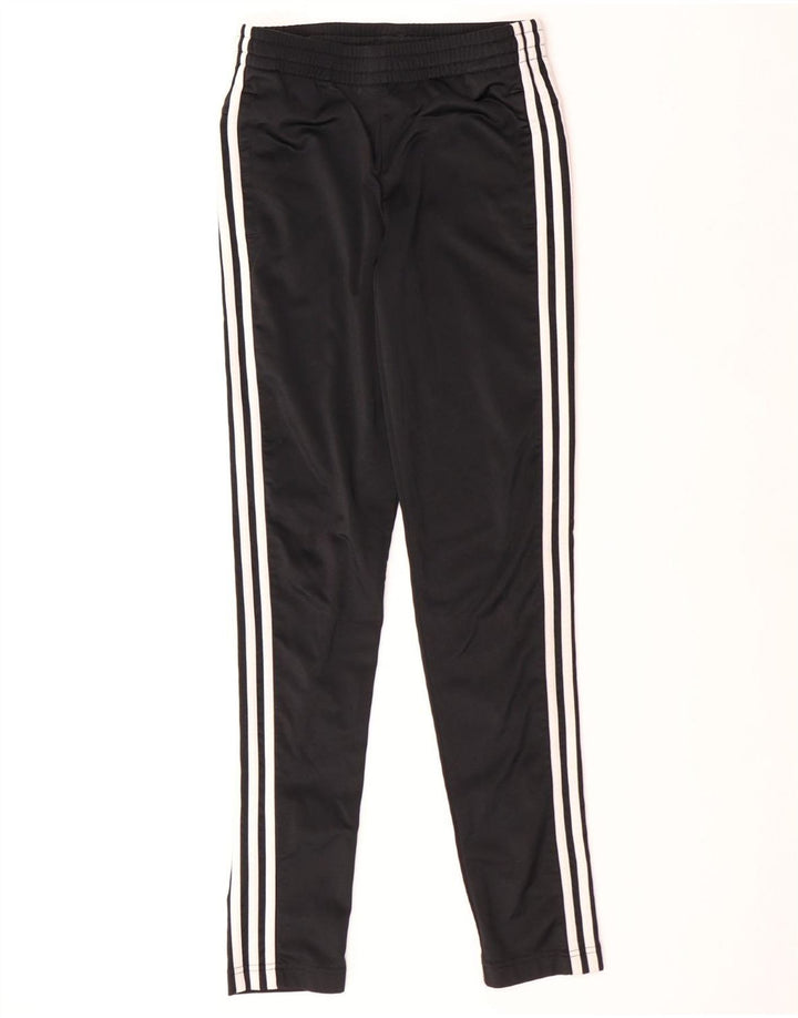 ADIDAS Boys Tracksuit Trousers 14-15 Years  Black Polyester