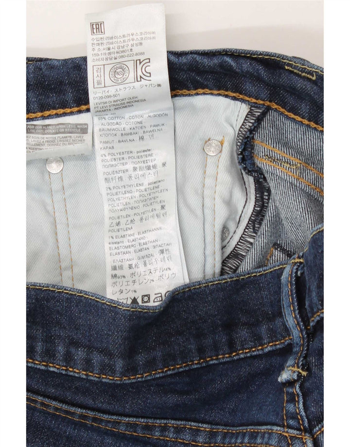 Levi's Uomo 511 Slim Jeans W32 L32 Cotone Blu Navy