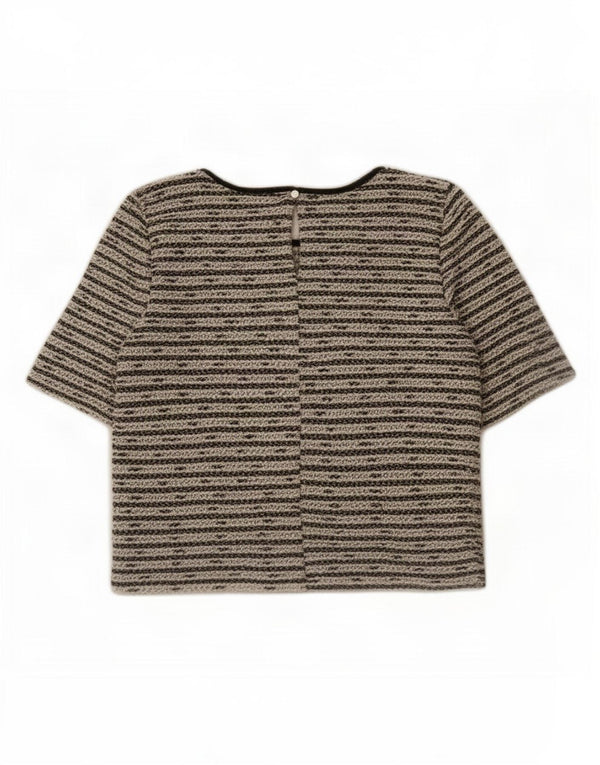 Camicetta oversize da donna Oasis Top UK 10 Piccolo cotone a righe nere