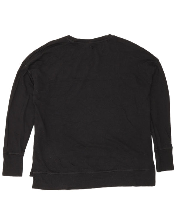 Sweaty Betty Damen-Sweatshirt in Übergröße, Größe M, Schwarz, Baumwolle, UK 14