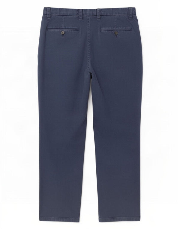 Pantaloni chino vestibilità regolare da uomo Marks & Spencer W36 L29 cotone blu navy