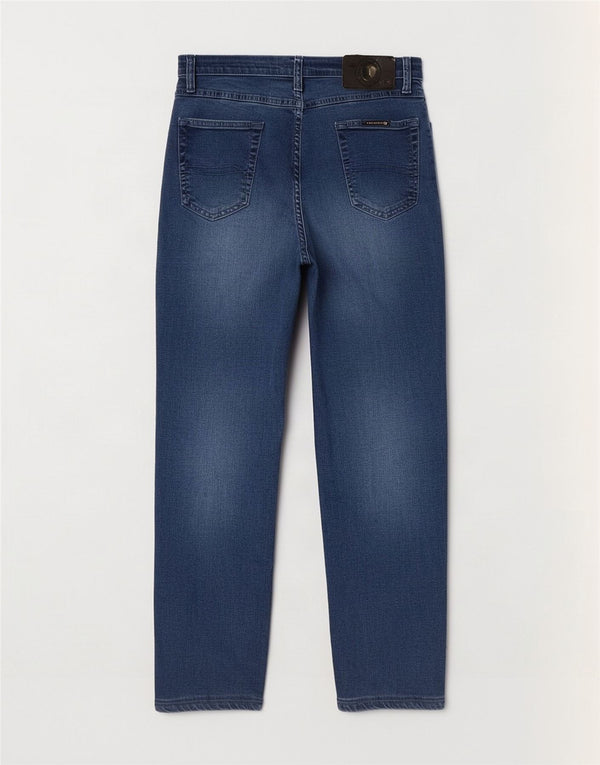 Jeans Cropped Donna Trussardi a Vita Alta W30 L26 Cotone Blu