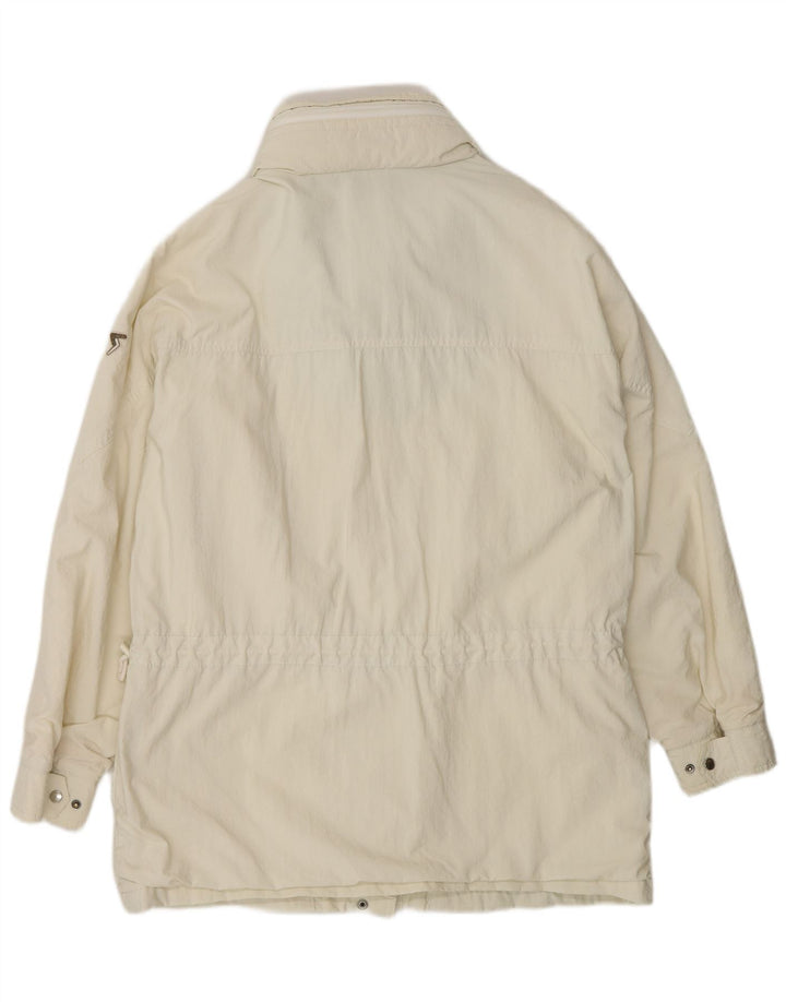 Schoffel Womens Windbreaker Jacket IT 42 Medium Off White Polyamide