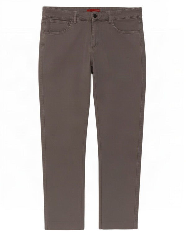 Pantaloni casual dritti da uomo Zara EU 46 XL W36 L30 Cotone grigio