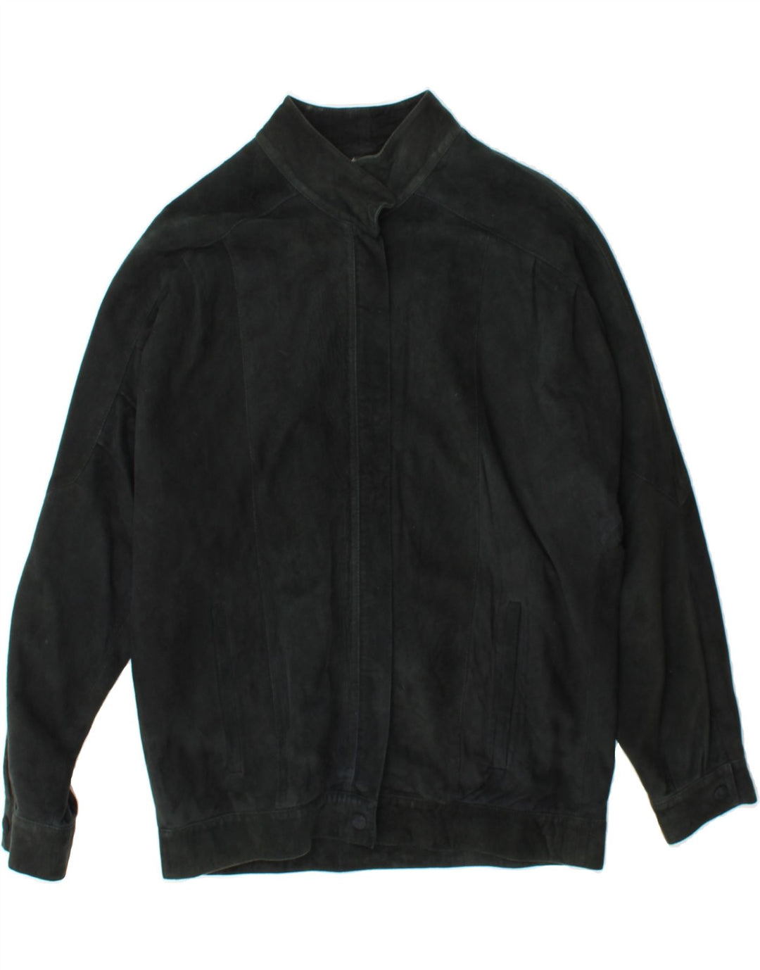 VINTAGE Womens Bomber Jacket UK 20 2XL Navy Blue Vintage Vintage and Second-Hand Vintage from Messina Hembry 