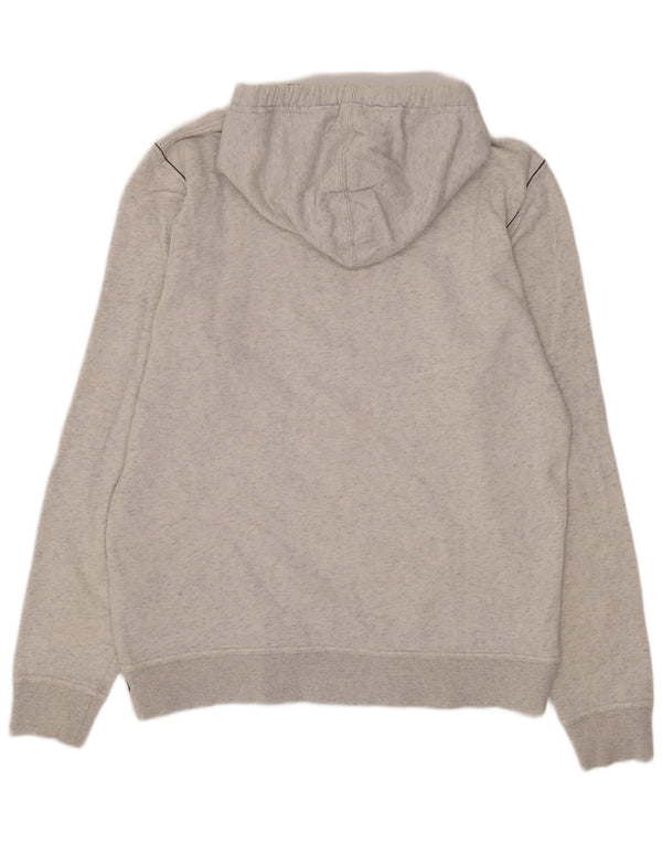 Tom Tailor Mens Graphic Hoodie Jumper Large Grey Cotton
