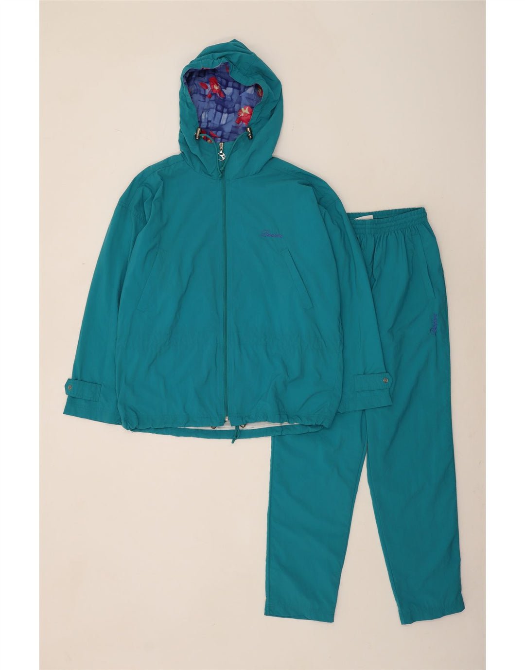 Diadora Dame Hætte Oversized fuld træningsdragt UK 14 Medium Blue Polyamide