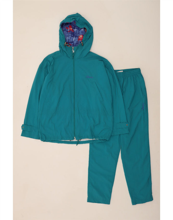 Diadora Dame Hætte Oversized fuld træningsdragt UK 14 Medium Blue Polyamide
