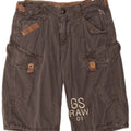 G-Star Short Cargo Graphique W32 Homme Gris Moyen Coton