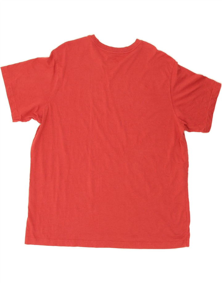 EDDIE BAUER Mens T-Shirt Top 2XL Red Cotton Vintage Eddie Bauer and Second-Hand Eddie Bauer from Messina Hembry 
