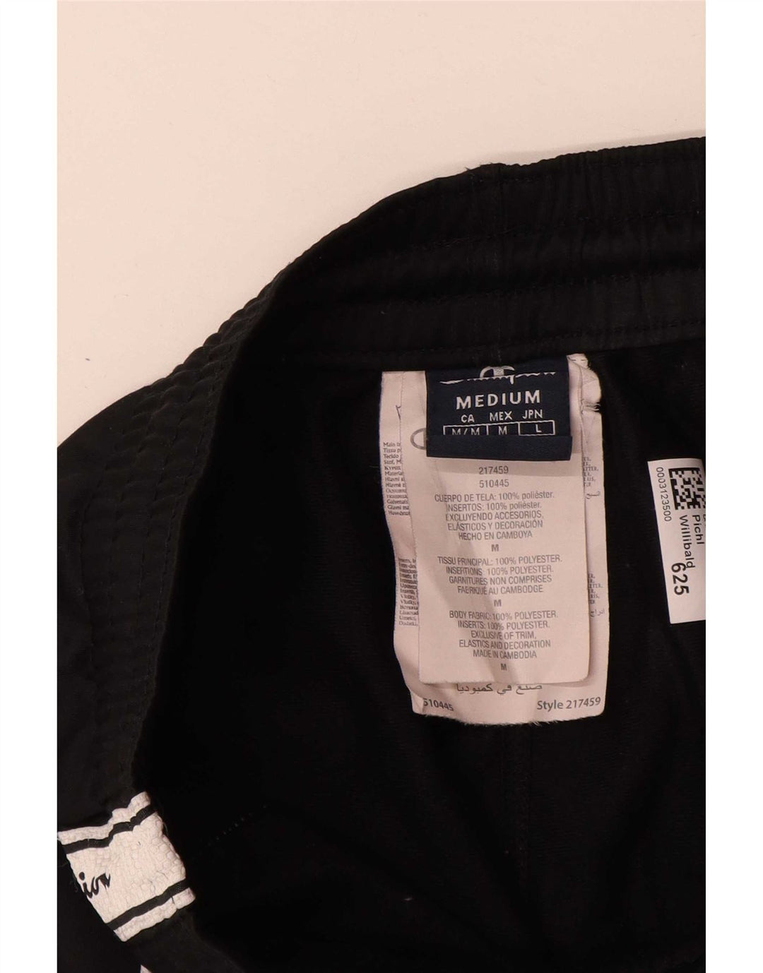 Champion Mens Graphic Tracksuit Trousers Medium Black Colourblock Polyester