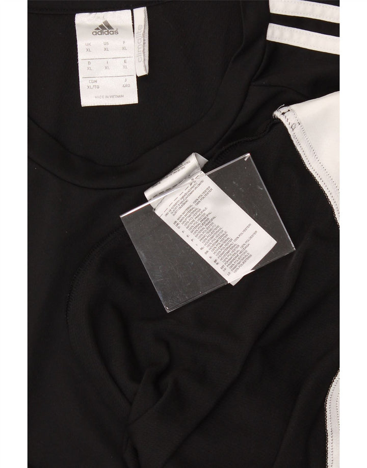 ADIDAS Mens Climalite T-Shirt Top XL Black Polyester Vintage Adidas and Second-Hand Adidas from Messina Hembry 