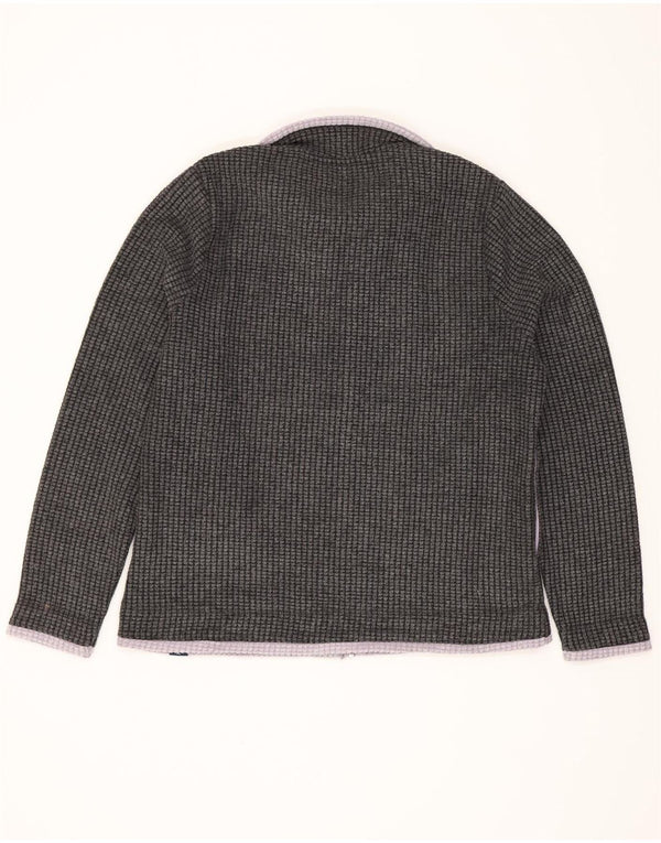 Weird Fish Damen Fleecejacke UK 16 Large Grau Polyester
