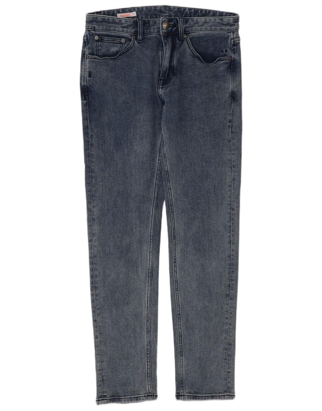 Sun68 Jean Slim Homme W31 L30 Bleu Coton