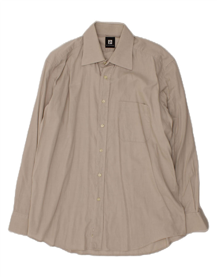 ROCCOBAROCCO Mens Shirt Large Grey Cotton Vintage Roccobarocco and Second-Hand Roccobarocco from Messina Hembry 