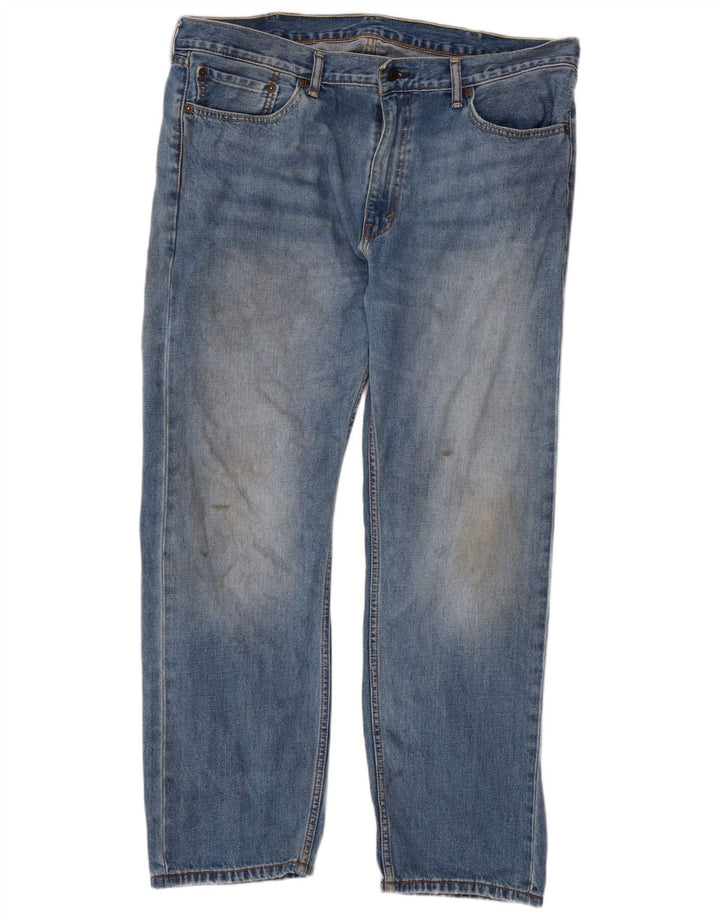 LEVI'S Mens 505 Straight Jeans W40 L30 Blue Cotton