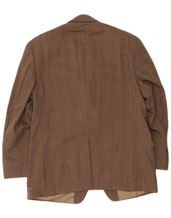 Ralph Lauren Veste blazer à 2 boutons pour homme UK 43 Large laine à chevrons beige