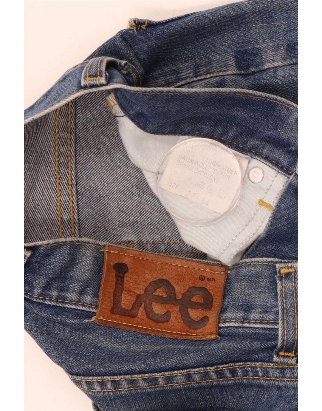 Męskie jeansy Lee Slim W28 L34 Niebieskie bawełniane