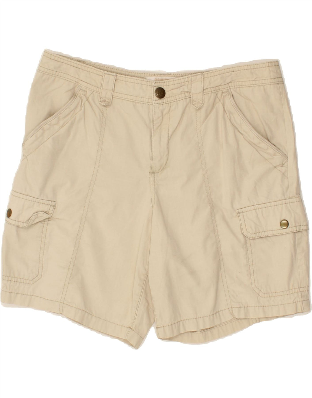EDDIE BAUER Womens Cargo Shorts US 10 Large W34  Beige Cotton Vintage Eddie Bauer and Second-Hand Eddie Bauer from Messina Hembry 