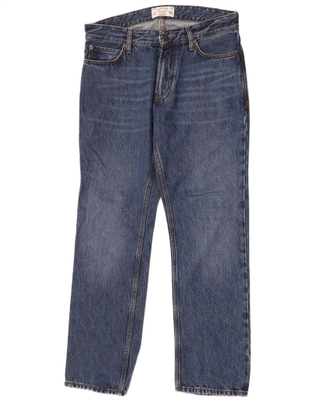 Fat Face Mens Straight Jeans W30 L30 Blue Cotton