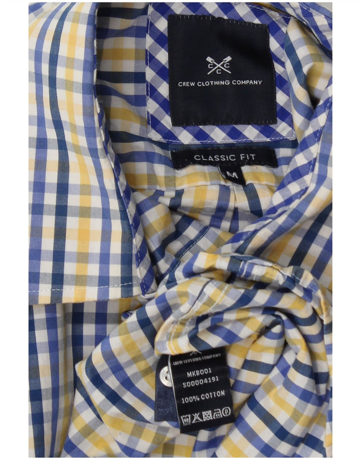 Crew Clothing Mens Classic Fit Shirt Medium Blue Check Cotton